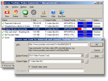 Alive YouTube Video Converter screenshot