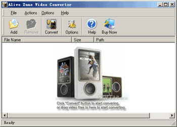 Alive Zune Video Converter screenshot 3