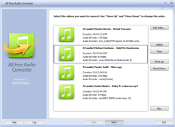 All Free Audio Converter screenshot