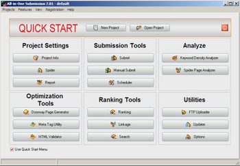 All-in-One Search Engine Submission screenshot
