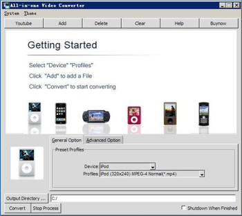 All-in-one Video Converter Pro screenshot