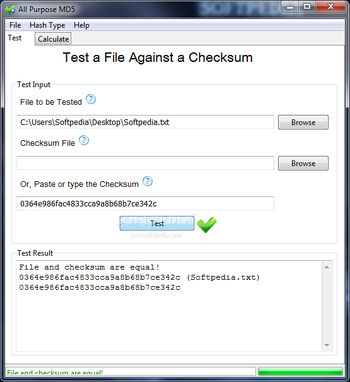 All Purpose MD5 screenshot