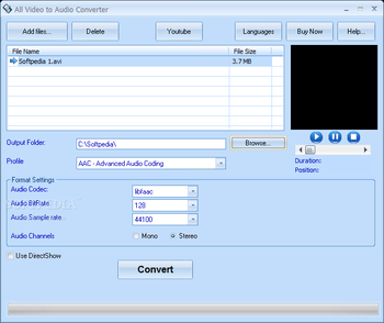 All Video to Audio Converter screenshot