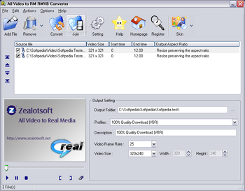 All Video to RM RMVB Converter screenshot