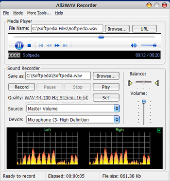 All2WAV Recorder screenshot