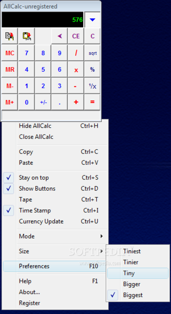 AllCalc screenshot 2