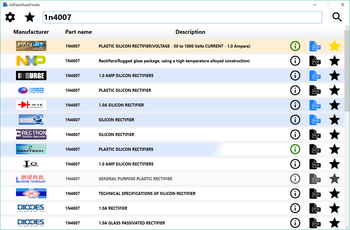 AllDataSheetFinder screenshot