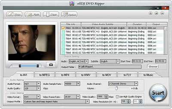 Alldj DVD Ripper screenshot