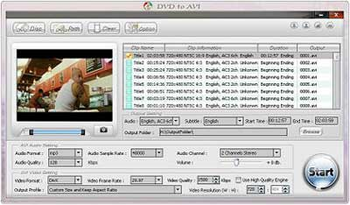 Alldj DVD To AVI converter screenshot 2