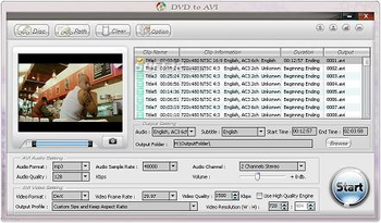 Alldj DVD To AVI converter screenshot 3