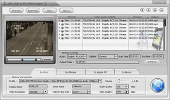 Alldj DVD To iPhone iPod Apple-TV Ripper screenshot 2