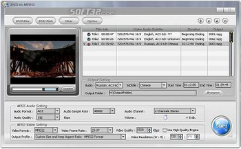 Alldj DVD To MPEG Converter screenshot 3