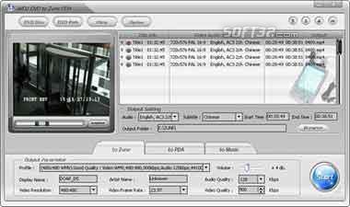 Alldj DVD To Zune PDA Ripper screenshot 2