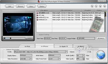 Alldj iPhone iPod Apple-TV Video Converter screenshot 2