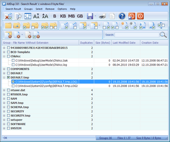 AllDup Duplicate File Finder screenshot 2