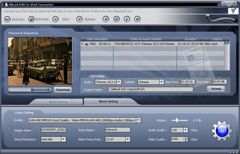 Allead DVD to iPod Converter screenshot 2