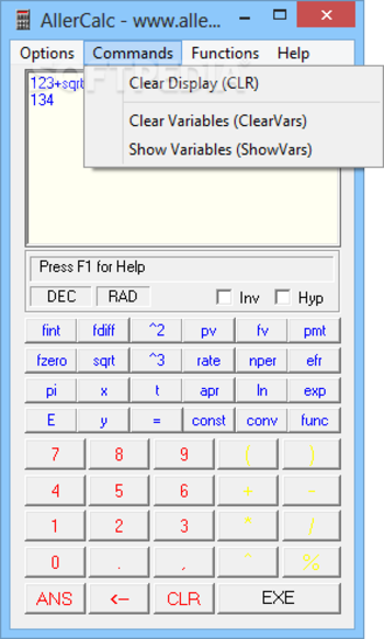 AllerCalc screenshot 3