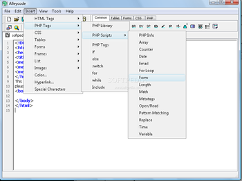 Alleycode HTML Editor screenshot 2