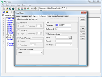 Alleycode HTML Editor screenshot 3