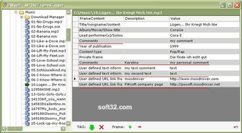 AllFrames MP3 Tagger screenshot