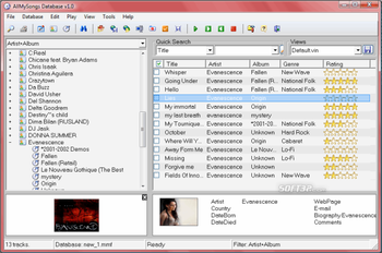 AllMySongs Database screenshot 3
