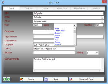 AllMySongs Database screenshot 2