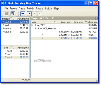 AllNetic Working Time Tracker screenshot 2