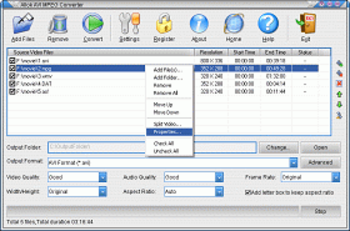 Allok AVI MPG Converter screenshot