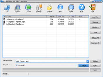 Allok MP3 to AMR Converter screenshot