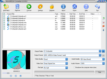 Allok MPEG4 Converter screenshot