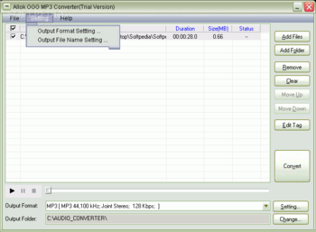 Allok OGG MP3 Converter screenshot 3