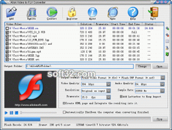 Allok Video to FLV Converter screenshot 3
