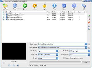 Allok Video to iPod Converter screenshot