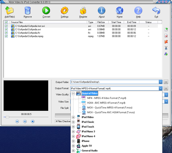 Allok Video to iPod Converter screenshot 2