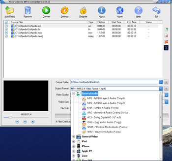 Allok Video to MP4 Converter screenshot 2