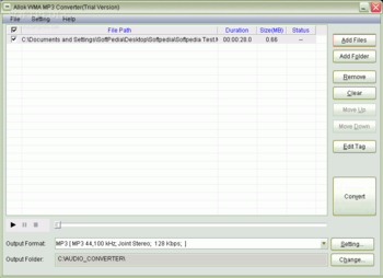 Allok WMA MP3 Converter screenshot