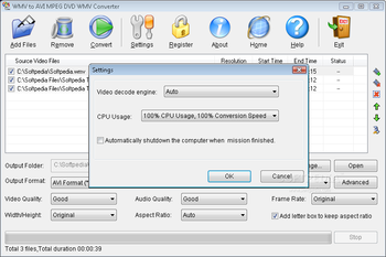 Allok WMV to AVI MPEG DVD WMV Converter screenshot 2