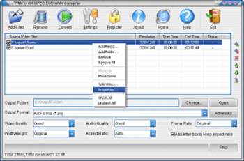 Allok WMV to AVI MPEG DVD WMV Converter screenshot 3