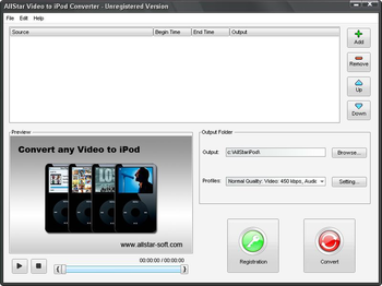 AllStar Video to iPod Converter screenshot