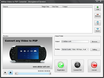 AllStar Video to PSP Converter screenshot 3