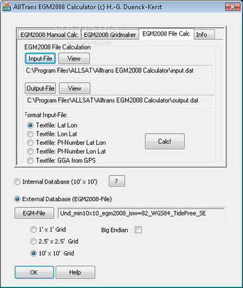 AllTrans EGM2008 Calculator screenshot 3