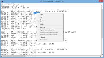 Almanac screenshot 2