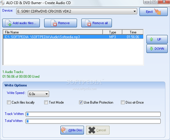 ALO CD & DVD Burner screenshot 3