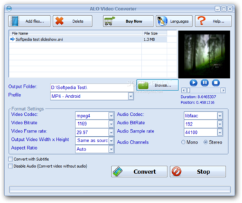 ALO Video Converter screenshot