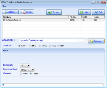 ALO Video to Audio Converter screenshot