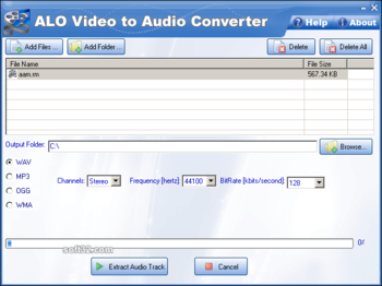 ALO Video to Audio Converter screenshot 2