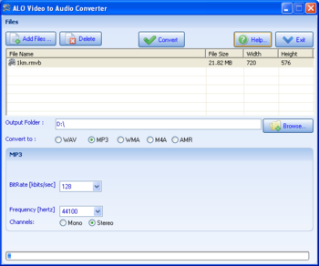 ALO Video to Audio Converter screenshot 3