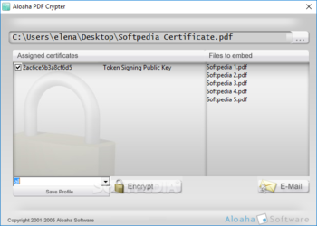 Aloaha PDF Crypter screenshot