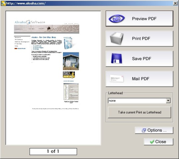 Aloaha PDF Suite Server screenshot
