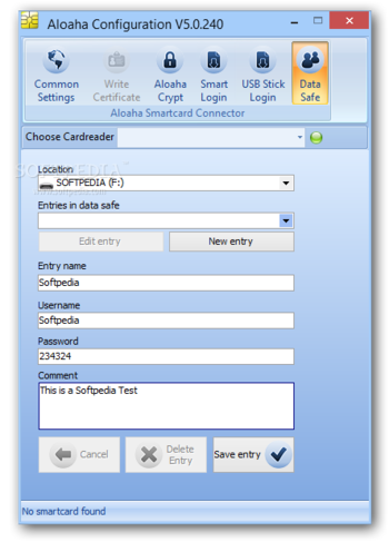 Aloaha Smartcard Connector screenshot 2